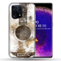 Coque Pour Oppo Find X5 Musique Guitare Tag