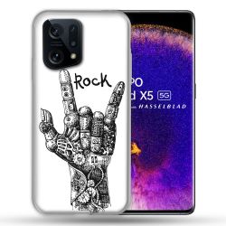 Coque Pour Oppo Find X5 Musique Rock Main
