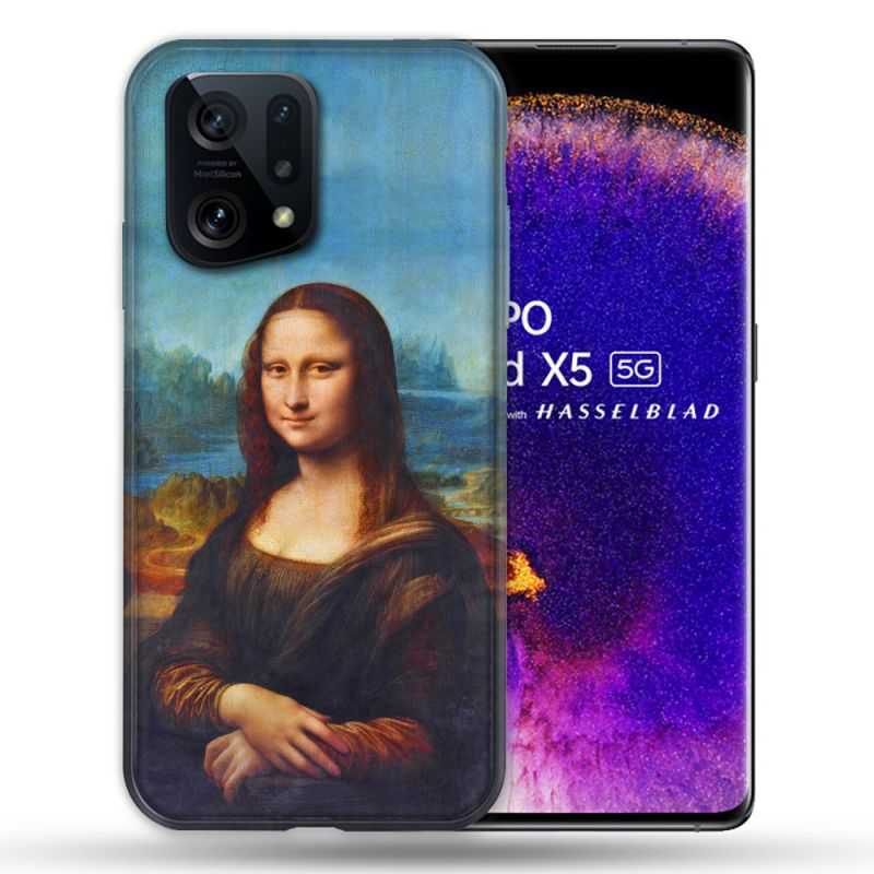 Coque Pour Oppo Find X5 Peinture Joconde