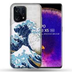 Coque Pour Oppo Find X5 Peinture La Grande Vague