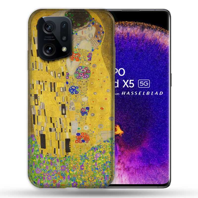 Coque Pour Oppo Find X5 Peinture Le Baiser