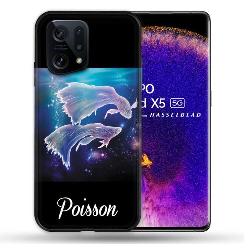 Coque Pour Oppo Find X5 Signe Zodiaque 2 Poisson