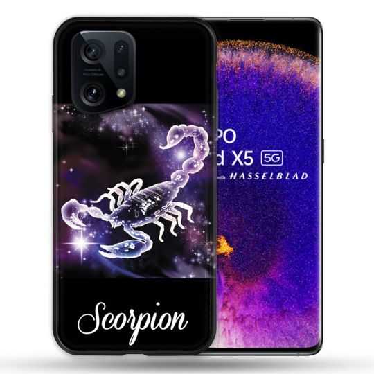 Coque Pour Oppo Find X5 Signe Zodiaque 2 Scorpion