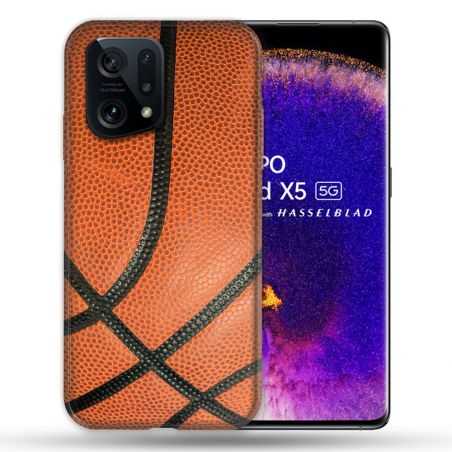 Coque Pour Oppo Find X5 Sport Ballon Basket