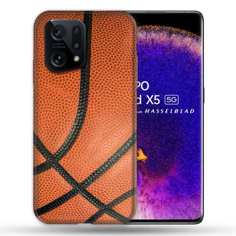 Coque Pour Oppo Find X5 Sport Ballon Basket