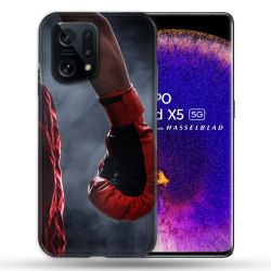 Coque Pour Oppo Find X5 Sport Boxe Gant Rouge