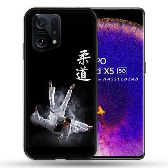 Coque Pour Oppo Find X5 Sport Judo Noir