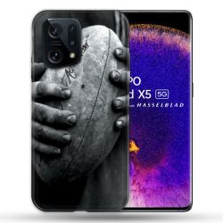 Coque Pour Oppo Find X5 Sport Rugby Ballon Vintage