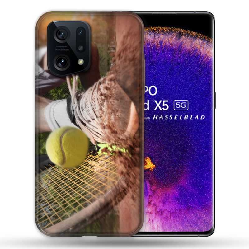 Coque Pour Oppo Find X5 Sport Tennis Glissade