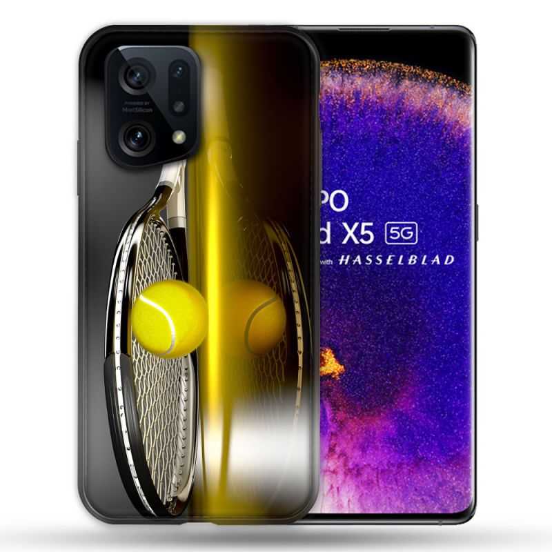 Coque Pour Oppo Find X5 Sport Tennis Reflet