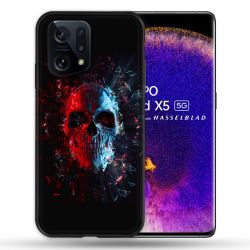 Coque Pour Oppo Find X5 Tete de Mort Deflagration