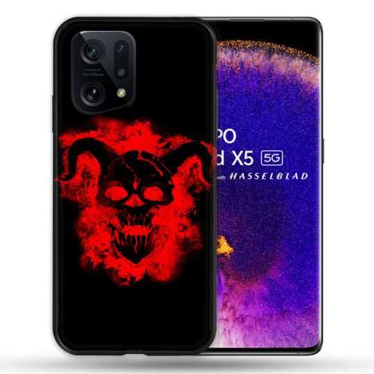 Coque Pour Oppo Find X5 Tete de Mort Diable