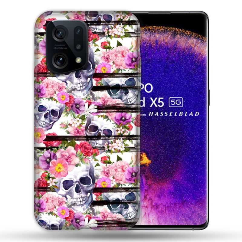 Coque Pour Oppo Find X5 Tete de Mort Pattern