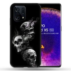 Coque Pour Oppo Find X5 Tete de Mort Triple
