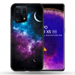 Coque Pour Oppo Find X5 Univers Bleu Violet