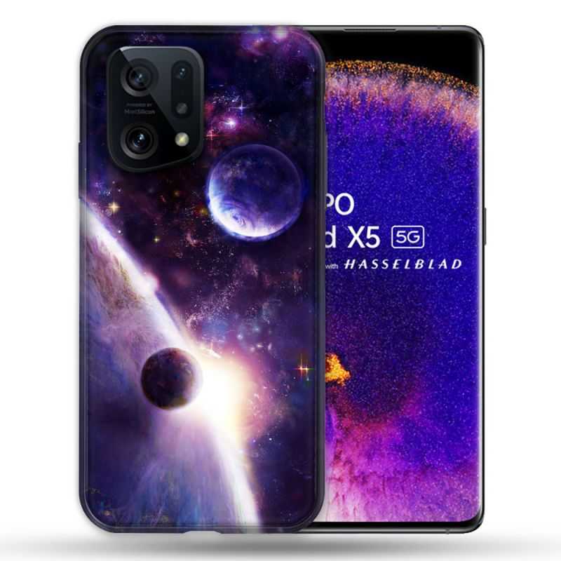 Coque Pour Oppo Find X5 Univers Planete Stellaire
