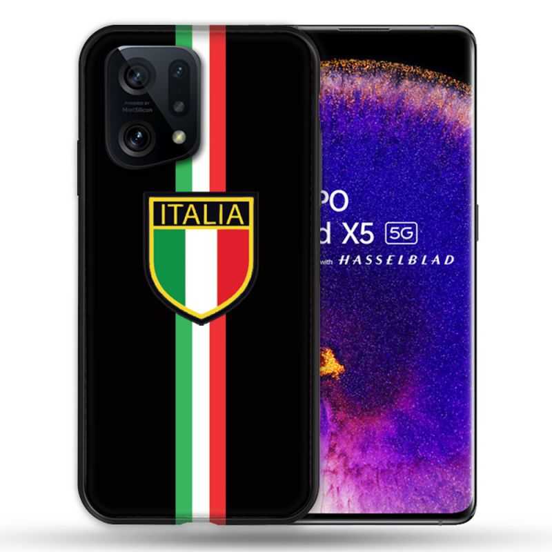 Coque Pour Oppo Find X5 Voyage Italie 3 Noir