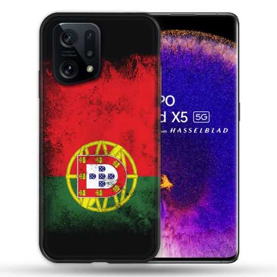 Coque Pour Oppo Find X5 Voyage Portugal Drapeau
