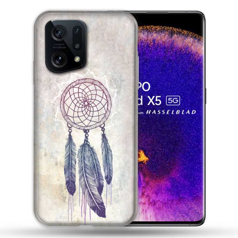 Coque Pour Oppo Find X5 Zen Attrape Reve Blanc