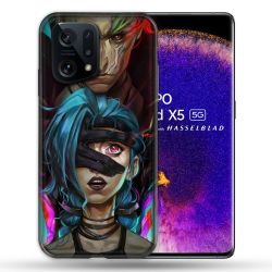Coque Pour Oppo Find X5 Arcane Jynx Bleu