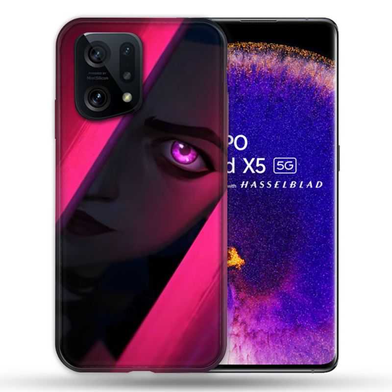 Coque Pour Oppo Find X5 Arcane Jynx Rose