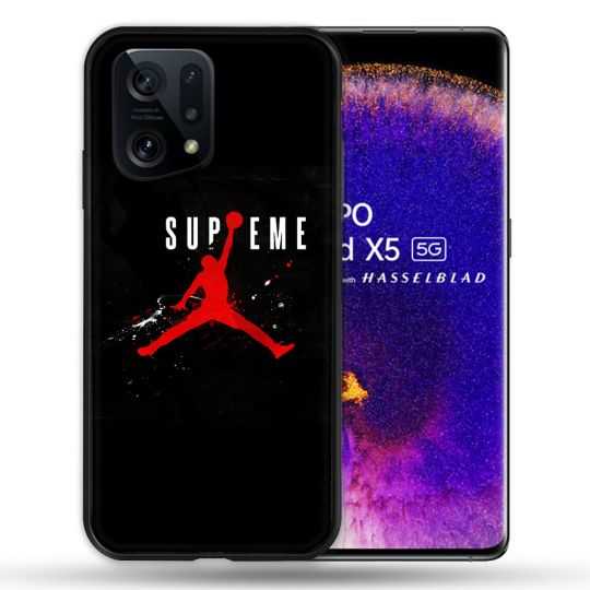 Coque Pour Oppo Find X5 Jordan Supreme Noir