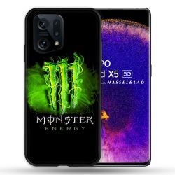 Coque Pour Oppo Find X5 Monster Energy Vert