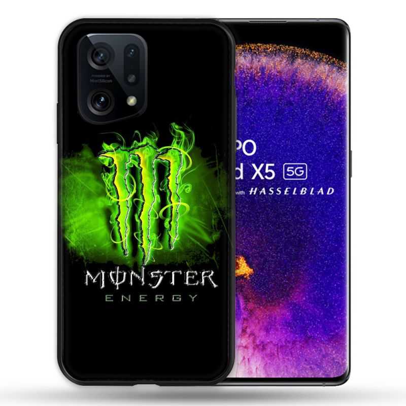 Coque Pour Oppo Find X5 Monster Energy Vert