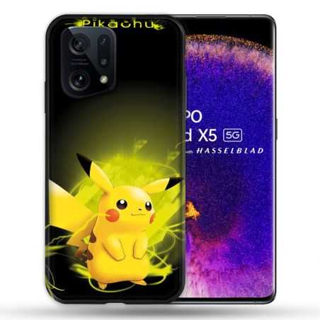Coque Pour Oppo Find X5 Pokemon Pikachu Eclair