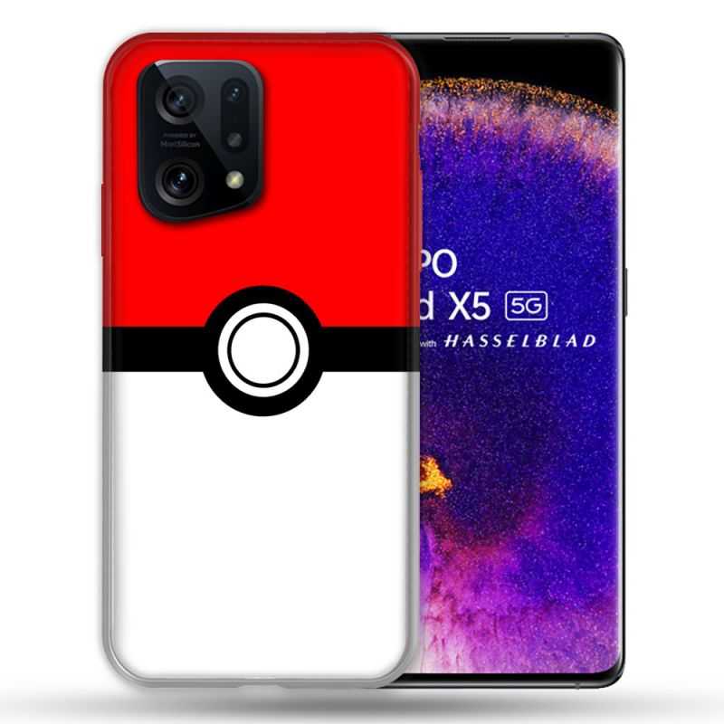 Coque Pour Oppo Find X5 Pokemon Pokeball