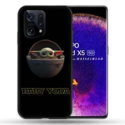 Coque Pour Oppo Find X5 Star Wars - Yoda bebe noir