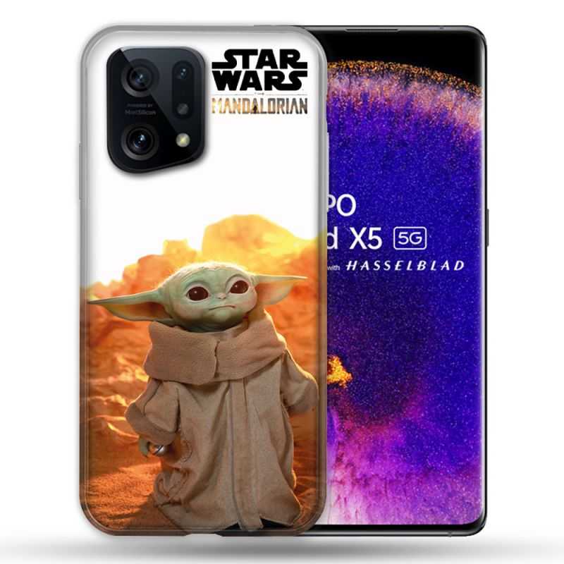 Coque Pour Oppo Find X5 Star Wars - Yoda bebe soleil