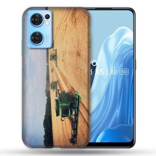 Coque Pour Oppo Find X5 Lite / Reno 7 Agriculture Moissonneuse