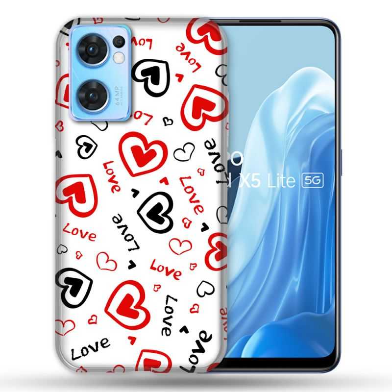 Coque Pour Oppo Find X5 Lite / Reno 7 Amour Love