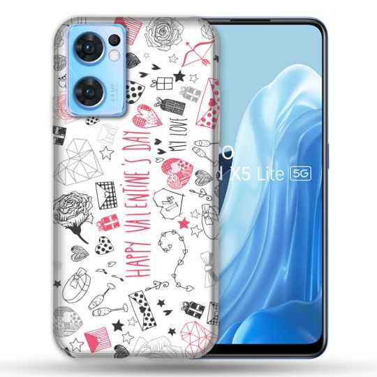 Coque Pour Oppo Find X5 Lite / Reno 7 Amour Valentines