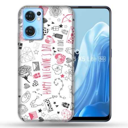 Coque Pour Oppo Find X5 Lite / Reno 7 Amour Valentines