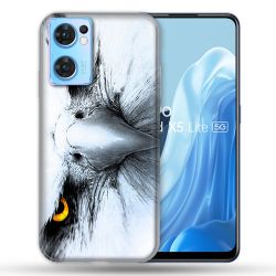Coque Pour Oppo Find X5 Lite / Reno 7 Animal Aigle Royal Blanc
