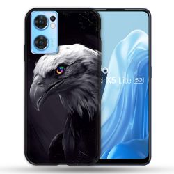 Coque Pour Oppo Find X5 Lite / Reno 7 Animal Aigle Royal Noir