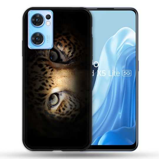Coque Pour Oppo Find X5 Lite / Reno 7 Animal Leopard Yeux