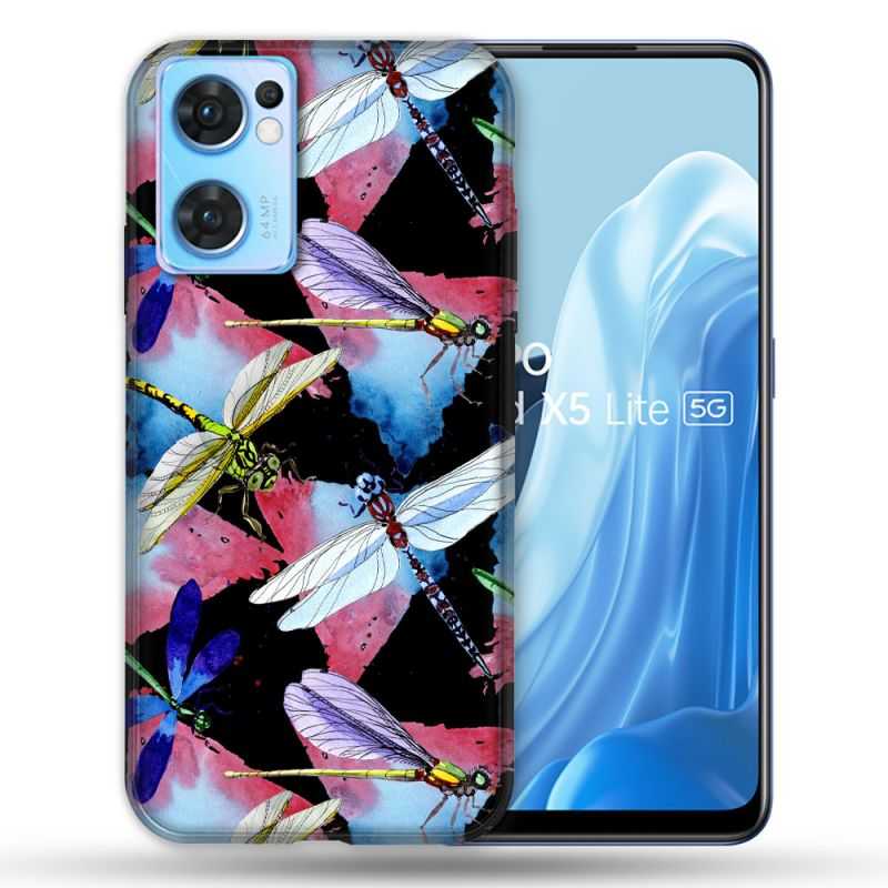 Coque Pour Oppo Find X5 Lite / Reno 7 Animal Libellule