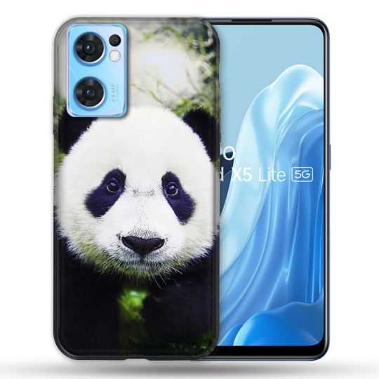 Coque Pour Oppo Find X5 Lite / Reno 7 Animal Panda Color