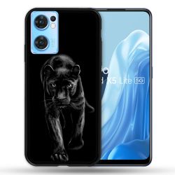 Coque Pour Oppo Find X5 Lite / Reno 7 Animal Panthère Noire