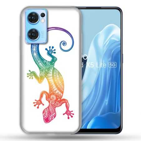 Coque Pour Oppo Find X5 Lite / Reno 7 Animal Salamandre Color