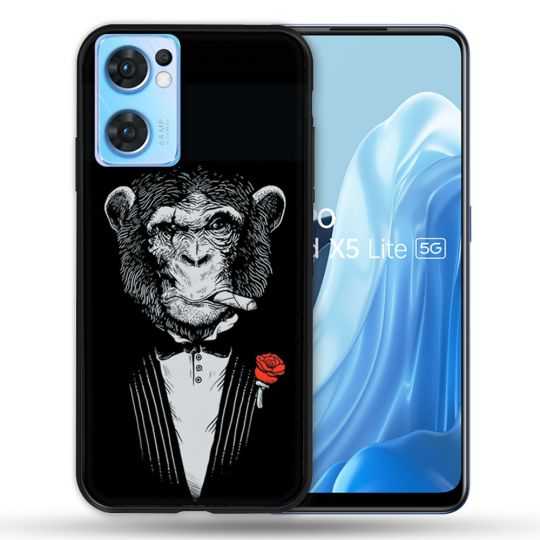 Coque Pour Oppo Find X5 Lite / Reno 7 Decale Singe Mafia