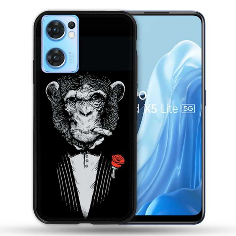 Coque Pour Oppo Find X5 Lite / Reno 7 Decale Singe Mafia