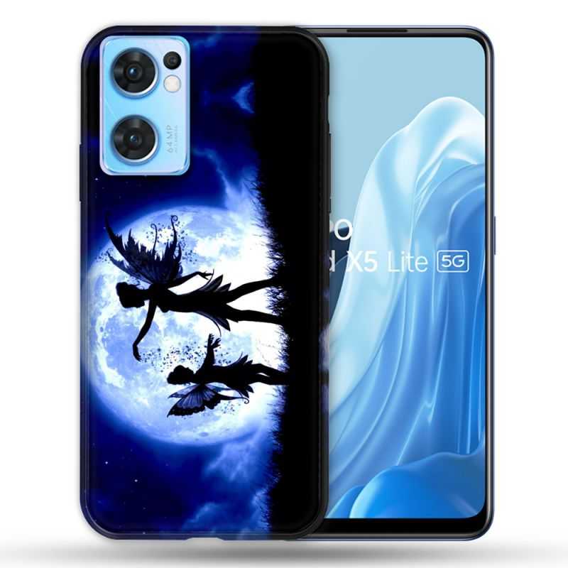 Coque Pour Oppo Find X5 Lite / Reno 7 Fantastique Fee Lune