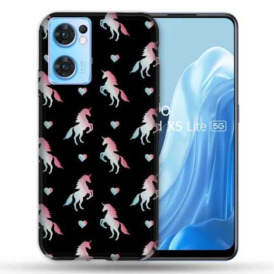 Coque Pour Oppo Find X5 Lite / Reno 7 Fantastique Licorne Pattern