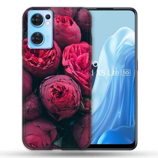 Coque Pour Oppo Find X5 Lite / Reno 7 Fleur Pivoine