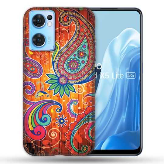 Coque Pour Oppo Find X5 Lite / Reno 7 Fleur Psychedelic
