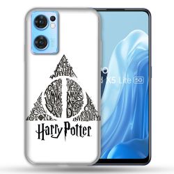 Coque Pour Oppo Find X5 Lite / Reno 7 Harry Potter Hollows triangle Blanc